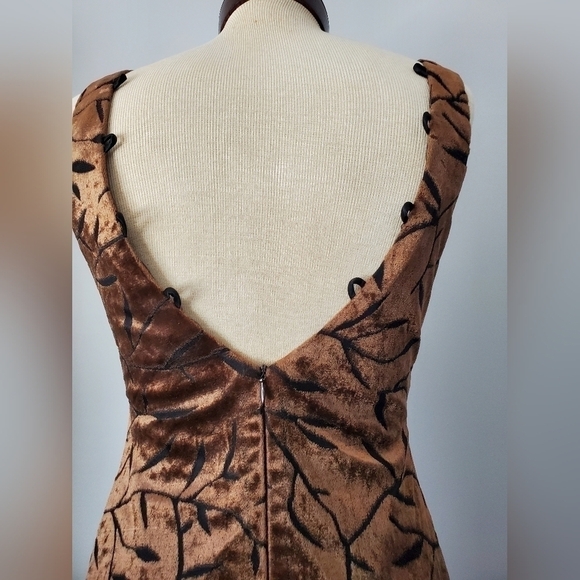 JOSEPH RIBKOFF vintage 90's crushed velvet  dress - Picture 4 of 12